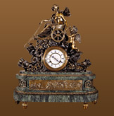  Часы Колесница Венеры (змеевик)